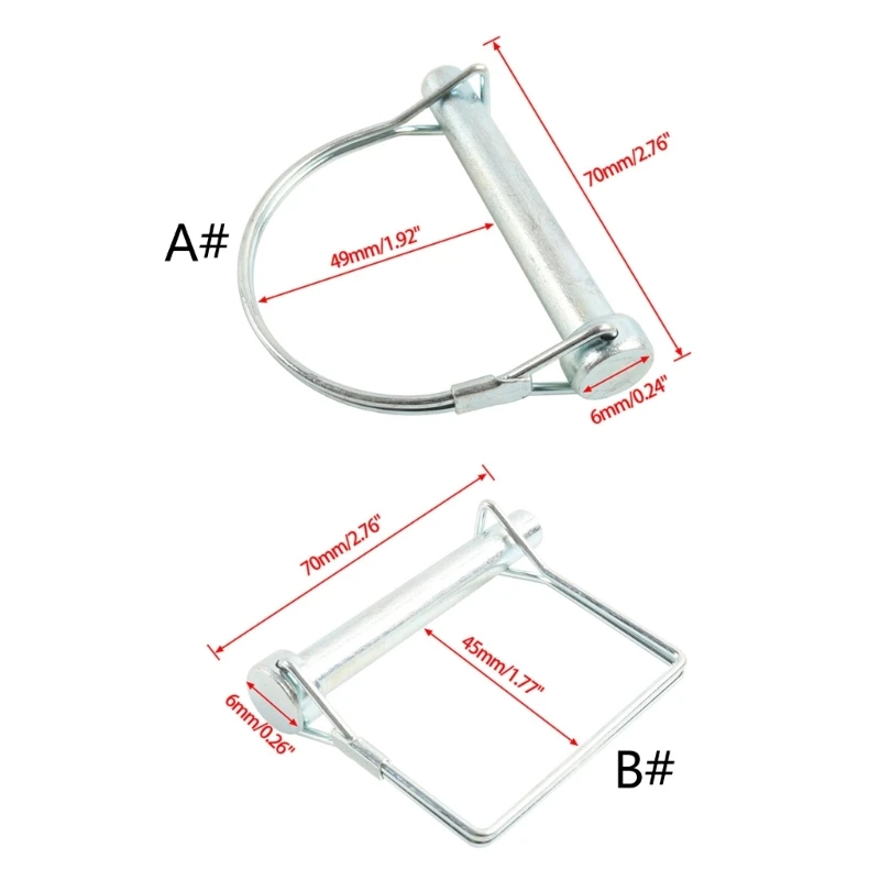Кръгла арка/кв. жично вал, определя стопорный щифт от неръждаема стомана, дръжка съединители, тежкотоварни предпазен болт, свързващ щифт5