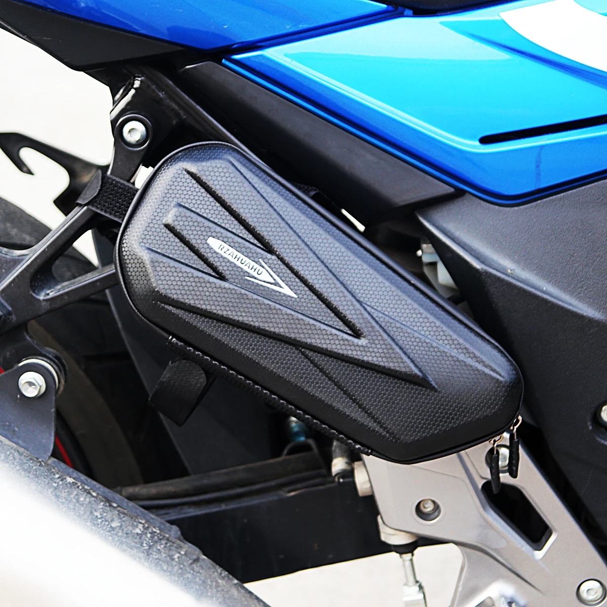 Универсална подвесная чанта за электровелосипеда, богат на функции Мотоциклетът Рама, твърди странични чанти, триъгълни калъф за планински велосипед, чанта4