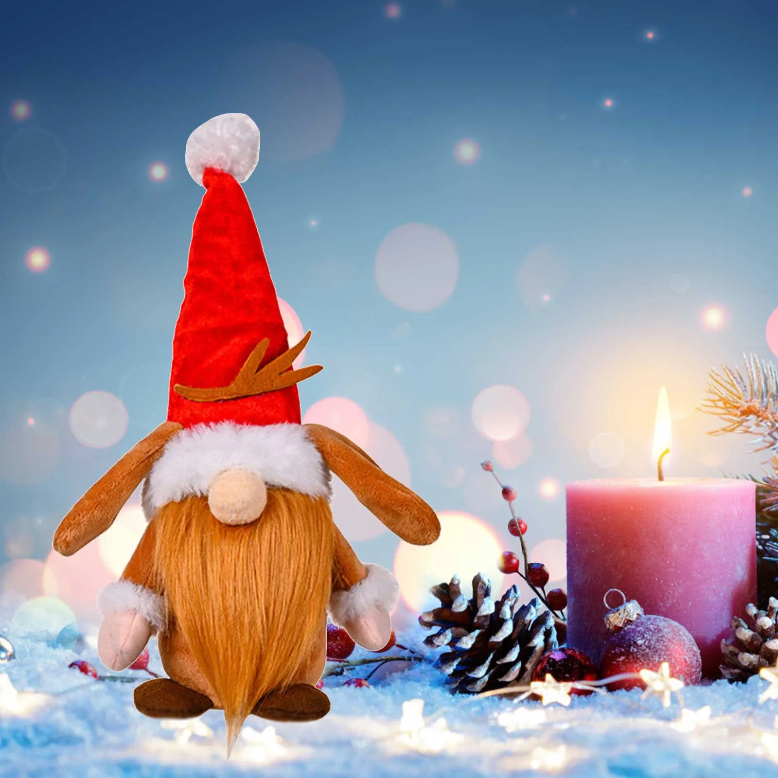 Нова Година 2023, Сладки Коледни Кукли на Дядо Коледа, Снежен човек, Лосове, Ноел, за Украса на Коледната Елха, За Дома, Подарък за Коледа За Деца 2023 #t2g4
