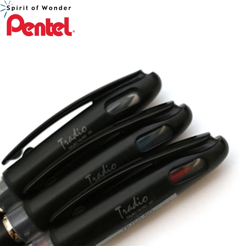 1 бр. оригинална дръжка Pentel TRJ50 усъвършенстван чувствах върха писалка 0,4 мм и на 0.7 мм, черен/червен/син за рисуване на карикатури3