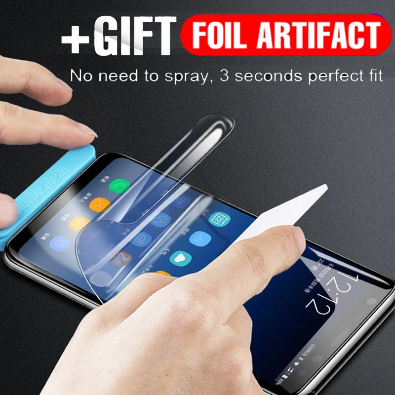 Защитно пълно покритие за Samsung Galaxy S7 S6 S5 S4 S3 mini Note 5 4 3 Гидрогелевая фолио за защита на екрана не стъкло2