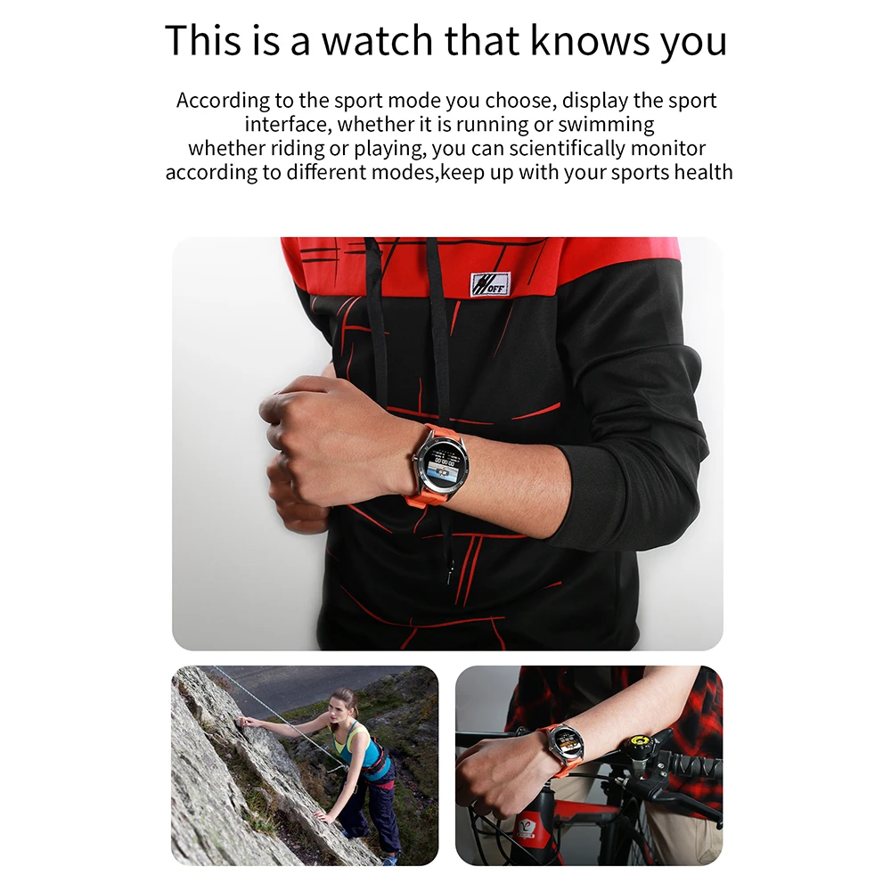 Мултифункционални водоустойчиви смарт часовник с голям екран, мъжки Bluetooth-напомняния за обаждания, спортни запис, монитор здраве, умни часовници4
