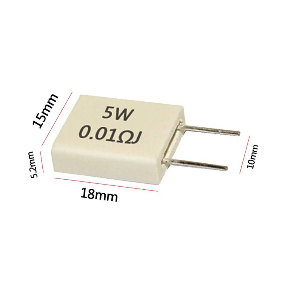 50шт MPR BPR SLR RX27-6 5 W Неиндуктивный резистор циментов 0.01 0.02 0.025 0.03 0.047 0.05 0.1 0.2 0.25 0.3 0.33 0.47 0.5 RJ Ома1
