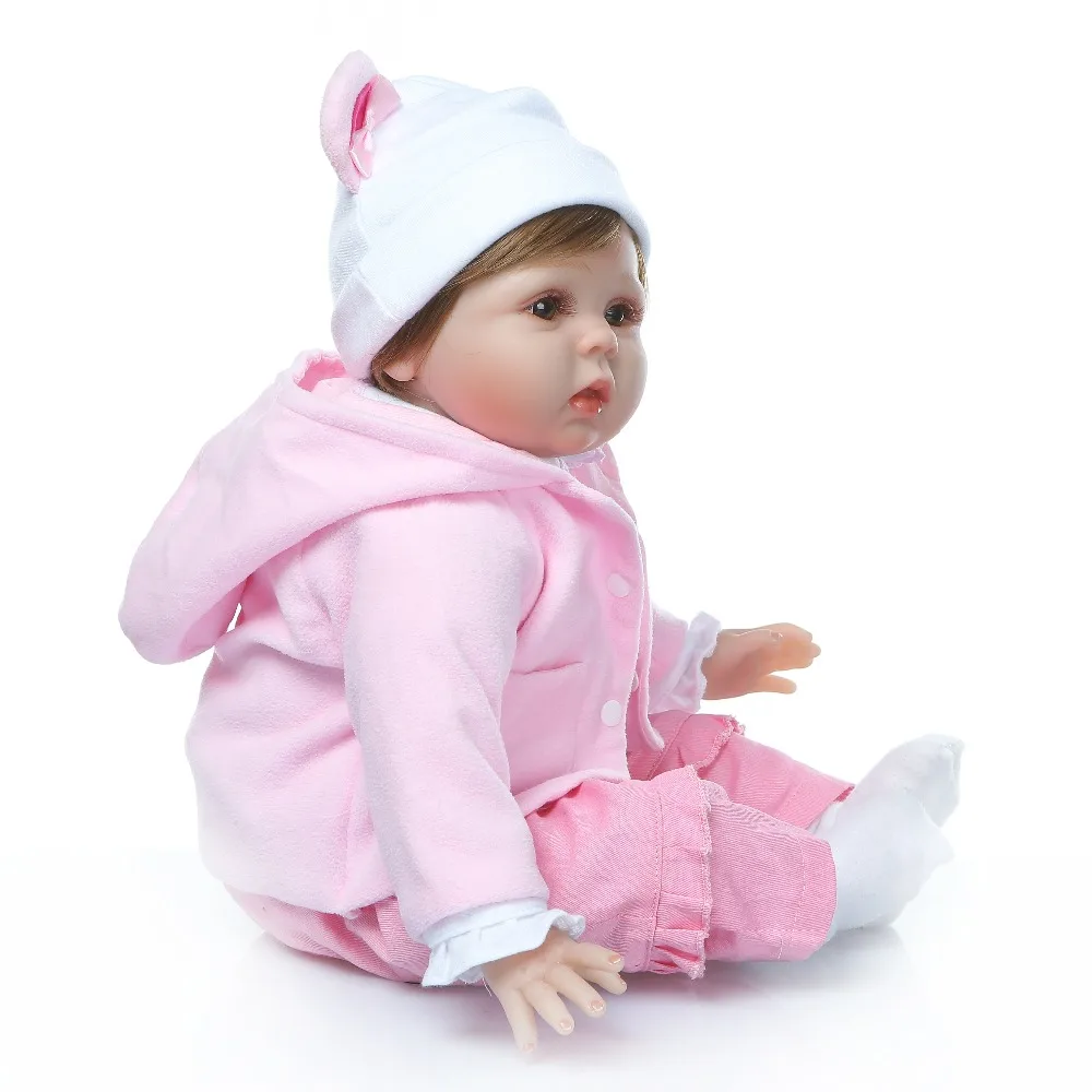 NPK 55 см, нов дизайн, Детски Играчки, Кукли-Реборн, Мека Силиконова Кукла, Реборн, най-Добрият Подарък За Модерните Деца, Другар По Игри На Рожден Ден2