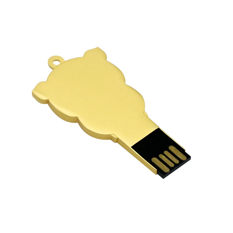 Висококачествена Метална Златна Червена Свиня USB-памет 4 GB 64 GB 16 GB 8 GB 32 GB 128 GB Карта flash usb mini Gift Drive Флаш памет4