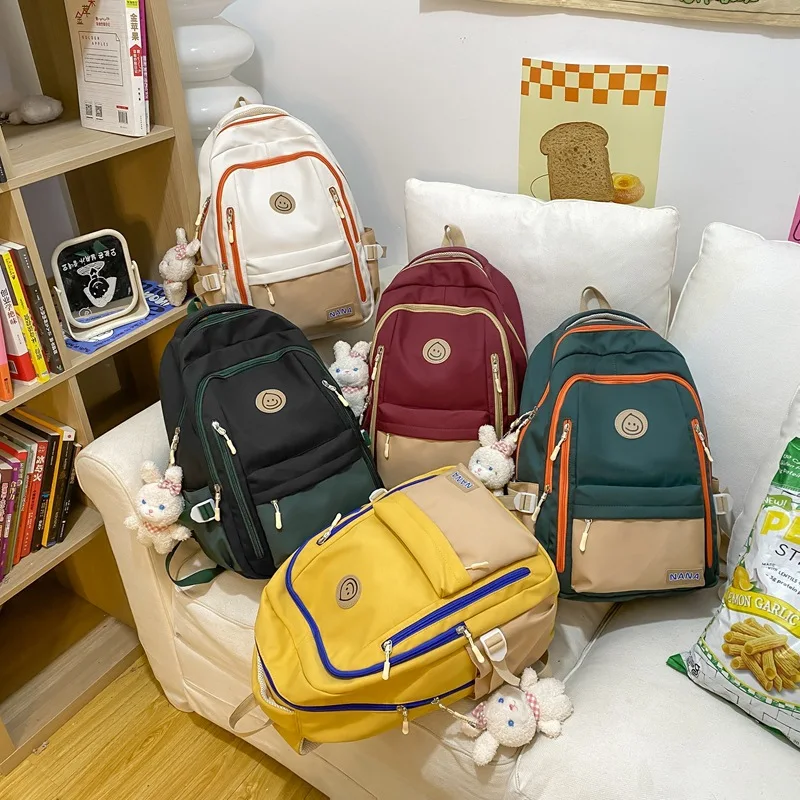 Училищна чанта за момичета, раница за студенти, дамски найлонова чанта за книги в японски стил2