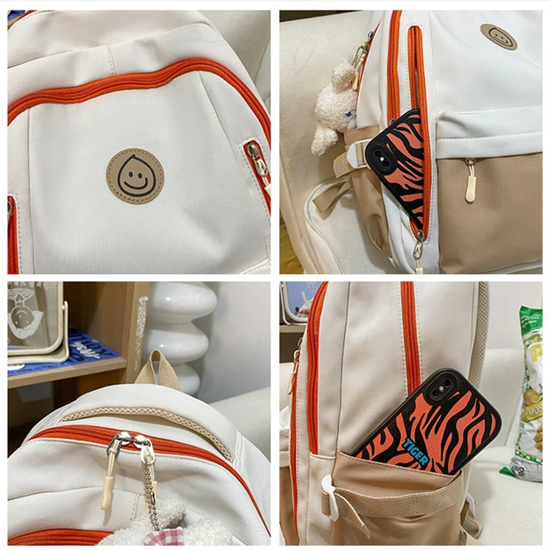 Училищна чанта за момичета, раница за студенти, дамски найлонова чанта за книги в японски стил3