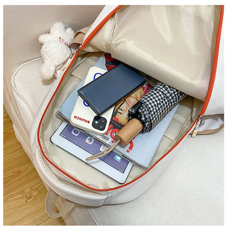 Училищна чанта за момичета, раница за студенти, дамски найлонова чанта за книги в японски стил5