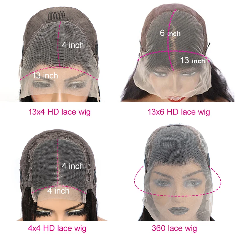 13x4 HD Прозрачни Дълги къдрави перуки от естествена коса на дантели 180% бразилски Реми на 30 сантиметра, влажни и къдрави, 360 Перука на дантели за жени3