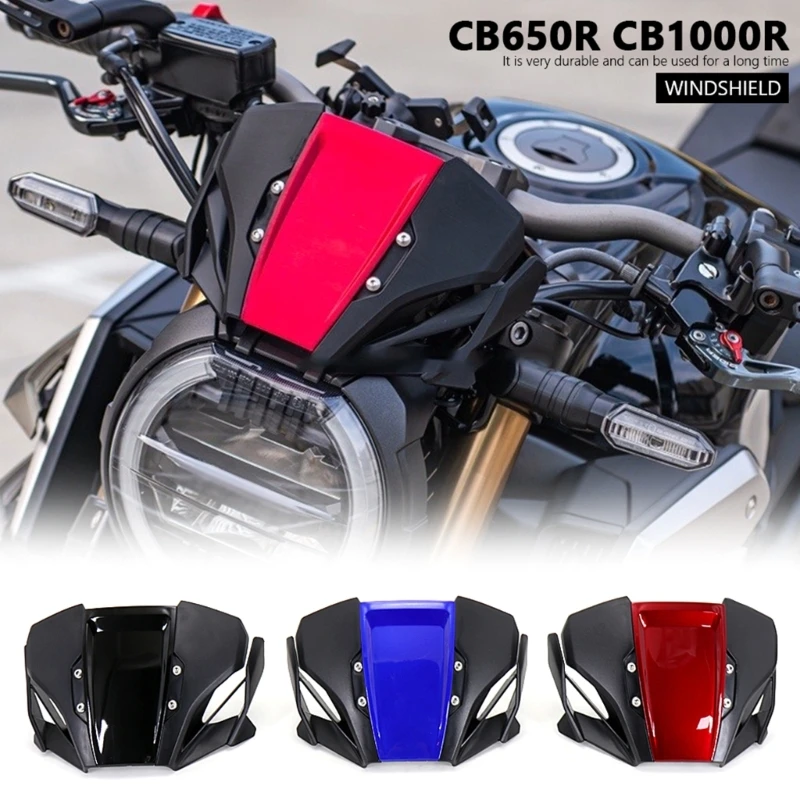 Upgrade на предното стъкло, предното мотоциклет, дефлектор обтекател на предното стъкло, детайл за мотоциклет, лесна инсталация за CB650R CB1000R1