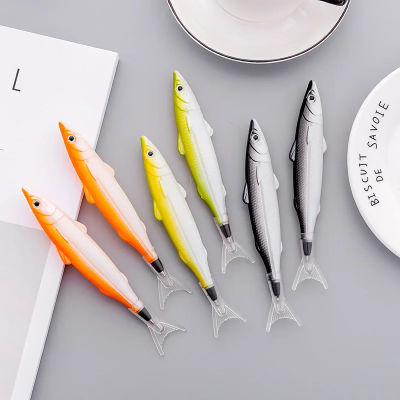 Химикалка дръжка, дръжки във формата на рибки, японски и корейски офис консумативи, Подаръци, рекламни Химикалки, Техническа дръжка, 5 бр.1