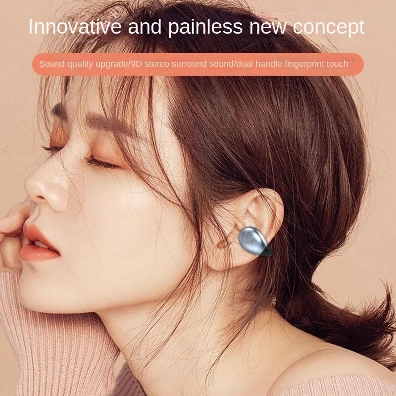 Аудио Слушалки С Серьгой за Уши С Костна Проводимост Безжични Слушалки Bluetooth 5.3 Високо Качество на Звука Auriculares Earbud за VIVO4