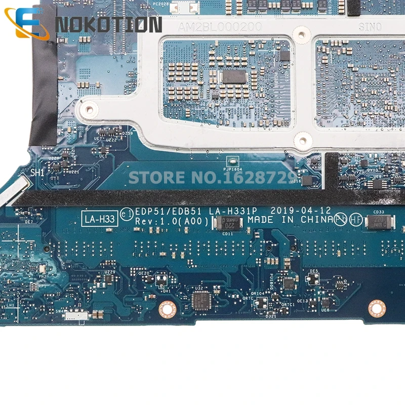 NOKOTION 095Y8K CN-095Y8K За DELL XPS 15 7590 дънна платка на лаптоп EDP51 EDB51 LA-H331P SRF6X I5-9300H процесор GTX1650 4 GB DDR43