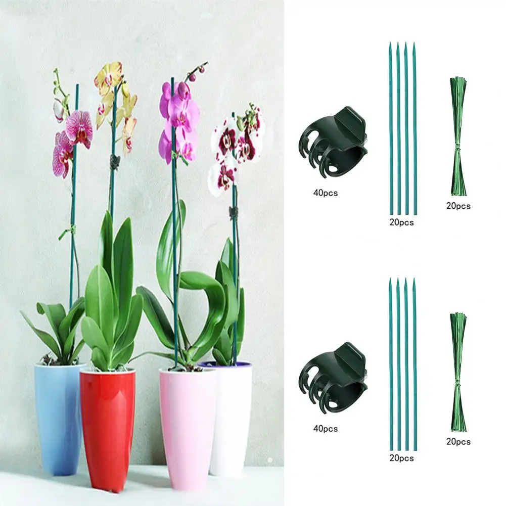 Уникални цветни пръчици, екологично чисти поставки за растения, Водоустойчив скоба за орхидеи, които определят колове, Които подкрепят лозови стъбла0