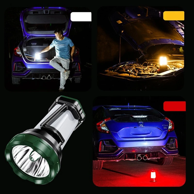 Прожектор за аварийно зареждане кемпинговый фенер за риболов в открито Водоустойчив led фенерче2
