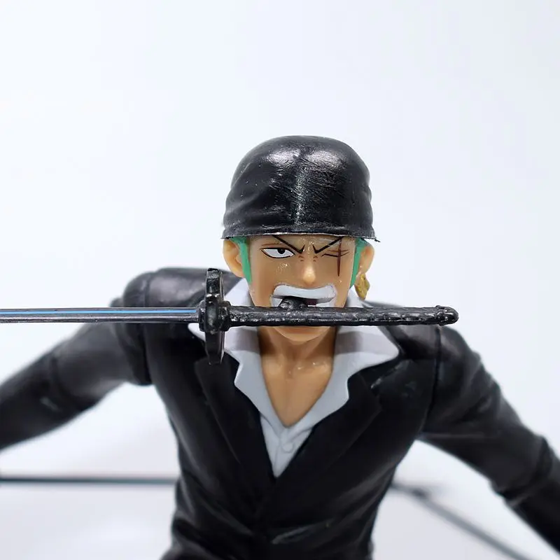 Аниме One Piece Roronoa Zoro Санторью, черни Дрехи, бойна фигурка от PVC, са подбрани модел, кукла, играчка 20 см1