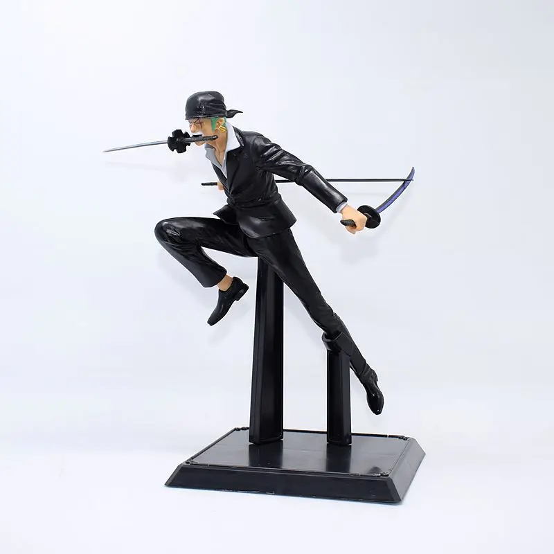 Аниме One Piece Roronoa Zoro Санторью, черни Дрехи, бойна фигурка от PVC, са подбрани модел, кукла, играчка 20 см3
