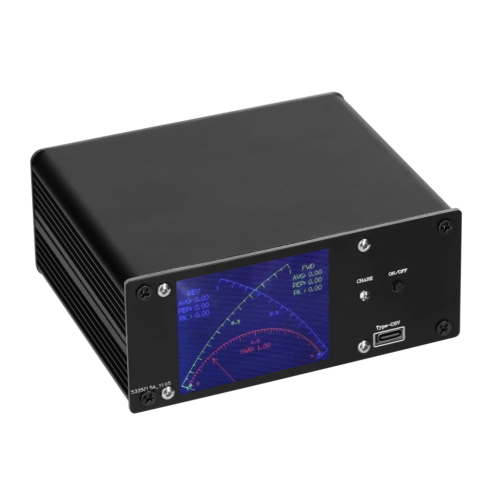 0,4 Mhz-60 Mhz 0,1 Mw-1 кВт М постоянна вълна 2,4-инчов TFT Сензорен дисплей КСВ PWR Измерители на къси вълни Ваттметр Мощност4