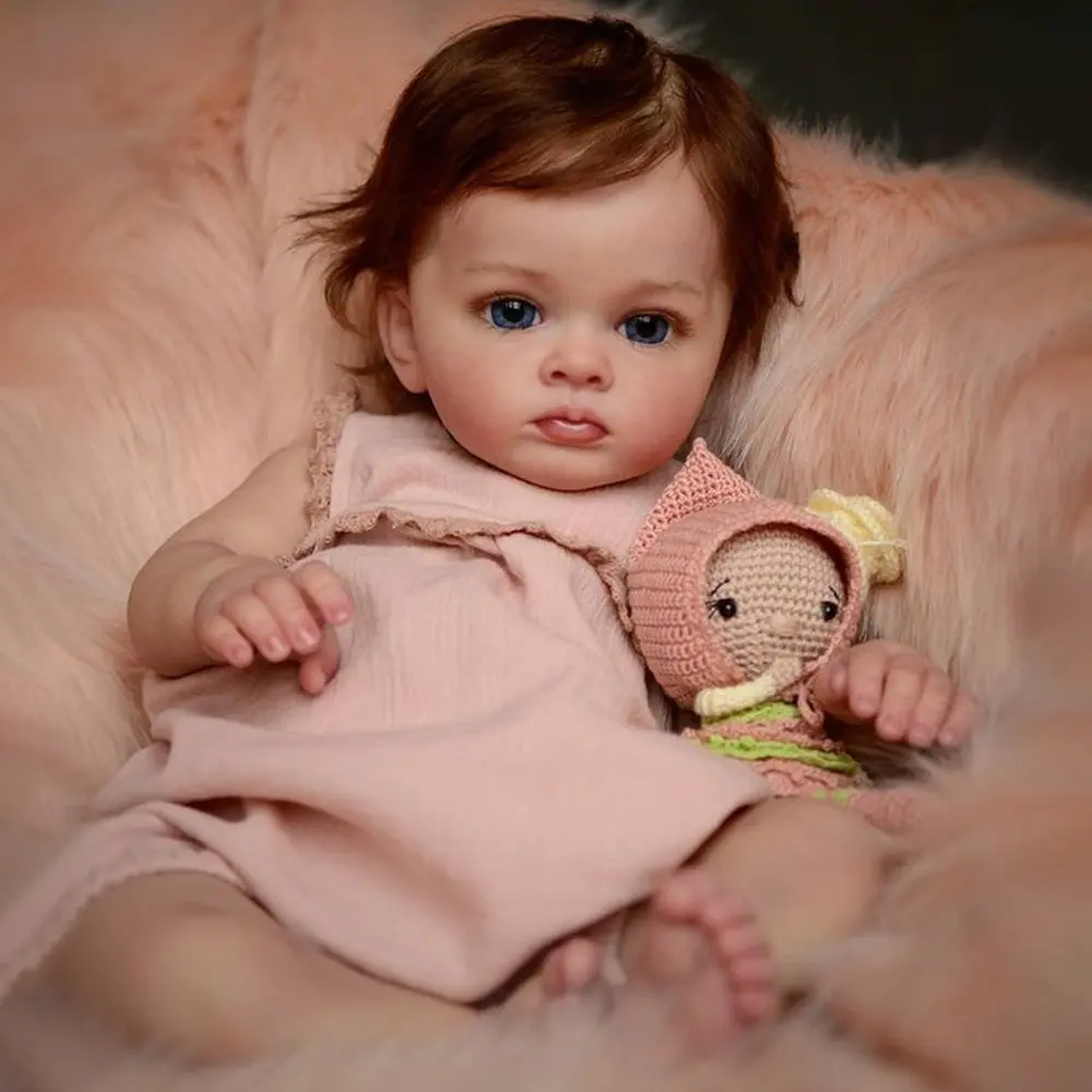60 см Реалистична огромна кукла за Деца, готовите кукли Reborn Baby, Tutti, Ръчно изработени кукли, играчка, Коледен подарък за Момичета5