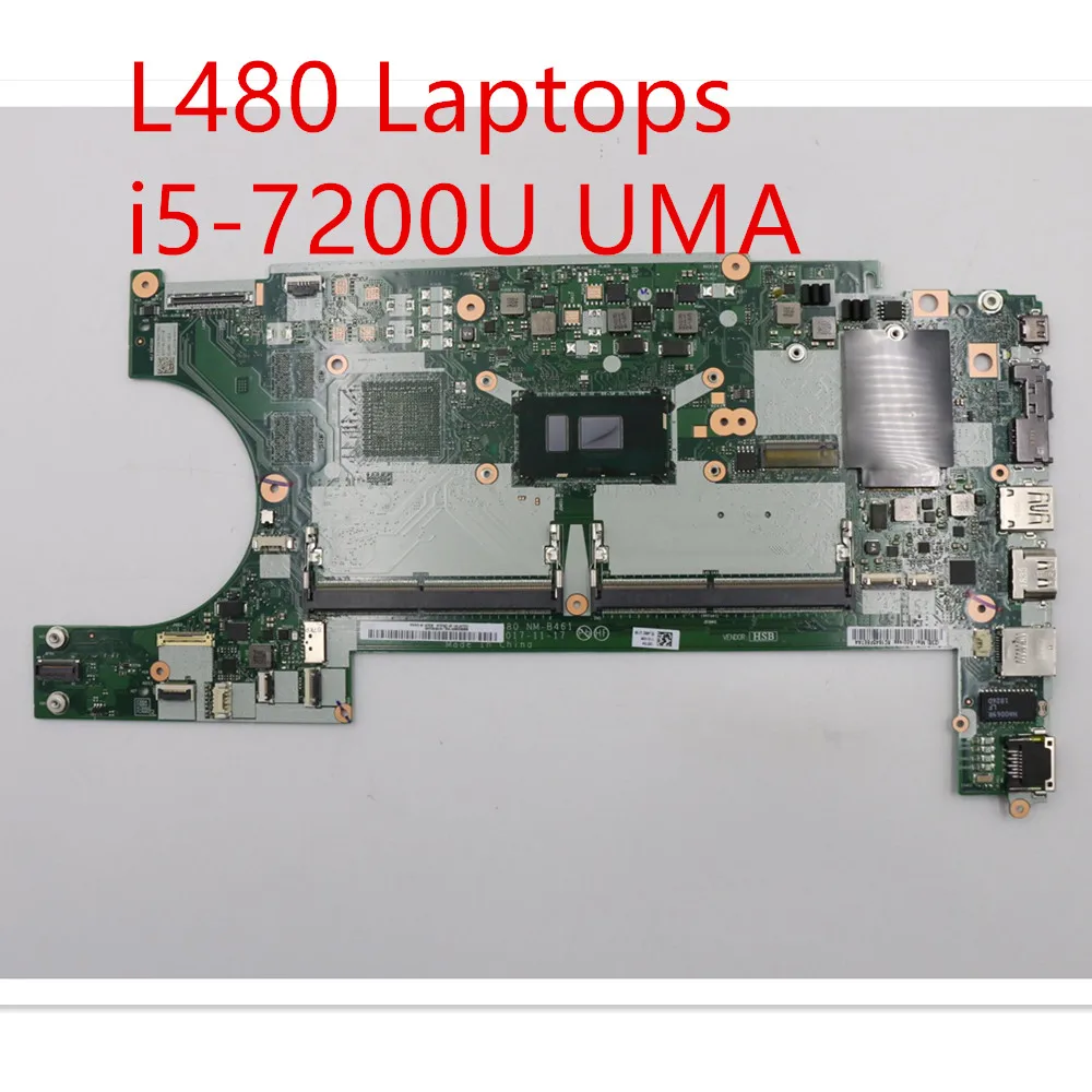 Дънна платка за лаптоп Lenovo ThinkPad L480 дънна Платка i5-7200U UMA 02DL696 02DD4590