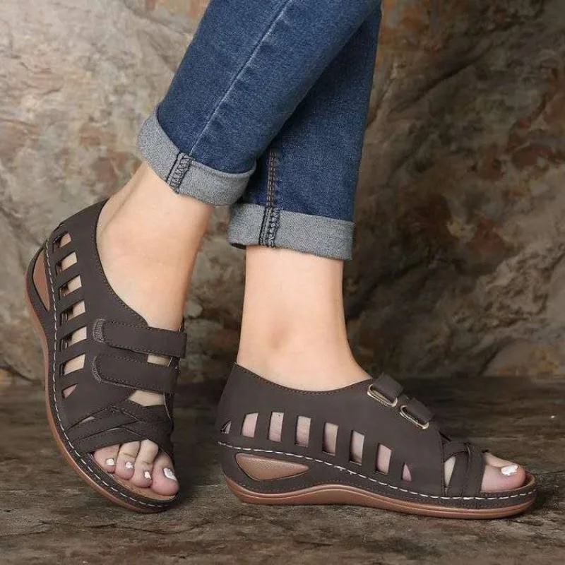 Сандали Дамски обувки Меки дамски сандали без обков с отворени пръсти, пешеходната обувки, чехли, обувки за партита, женски Zapatillas Mujer Q910