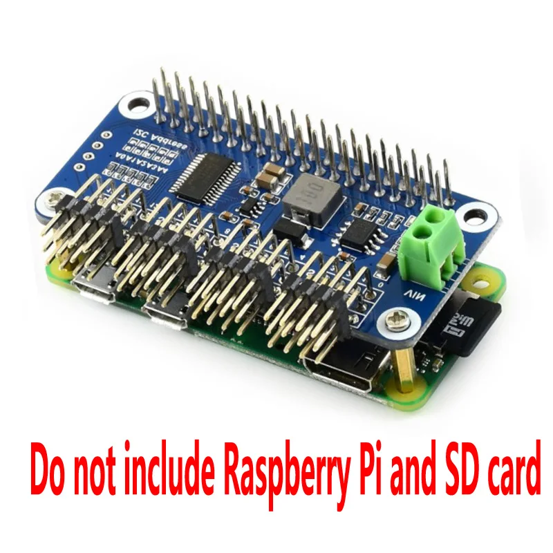 Капак на водача на серво Raspberry Pi (B) 16-канален, 12-битова, I2C4