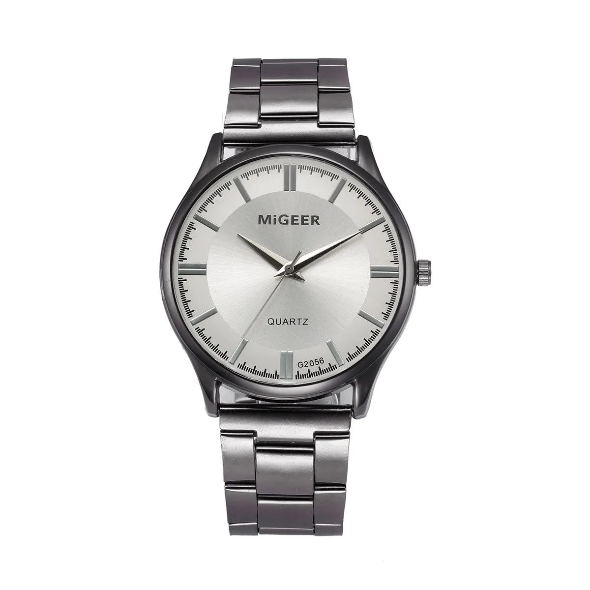 Модни улични ръчни часовници, часовници за мъже, жени, аналогов кварцов ръчен часовник от неръждаема стомана, мъжки модерен часовник2