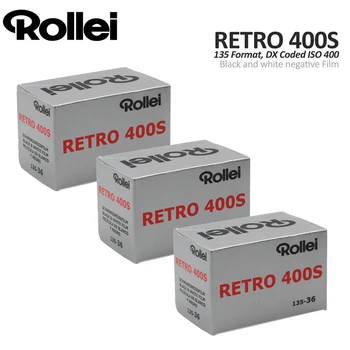 1-10 ролки черно-бял негативен филм Rollei Retro 400s 135 35 мм, 36 експозиции за фотоапарат Kodak (срок на годност: януари 2025)