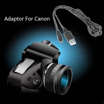 1,5 M, USB захранващ адаптер, кабел за зареждане и трансфер на данни за камери на Canon CA-110, универсален черен USB-кабел за зареждане на Canon CA-110E