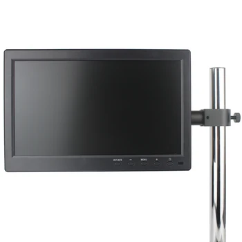 10.1-инчов LCD монитор с IPS-дисплей, промишлени монитор HDMI, VGA, AV + Поставка-държач за стереомикроскопа, видеомикроскопа