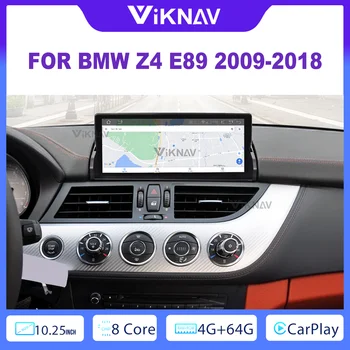 10,25-Инчов 128 г 8 Ядрени Сензорен Екран Carplay Радио За BMW Z4 E89 2009-2018 1080P HD GPS Навигация Двойна Система за Авто Аксесоари