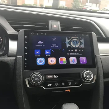 10-инчов Автомобилен Радиоприемник За Honda CIVIC 2016-2021 Android Auto Автомобилен Мултимедиен Плейър GPS Навигация Carplay WIFI 4G DVD Главното устройство