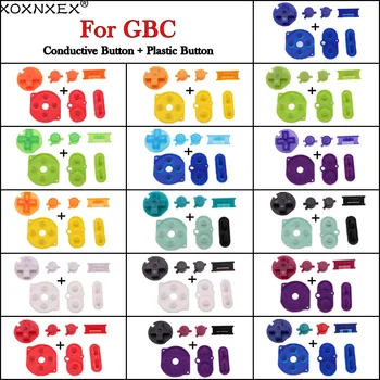 100 комплекти За Nintendo Game Boy Цветна Силиконова Гумена Тампон Водещ Бутон За GBC Бутон за включване Изключване AB Бутон D Накладки