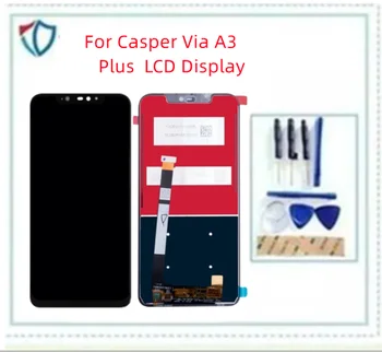 100% Тествани LCD Дисплей За Casper Via A3 Plus LCD дисплей S Сензорен Екран Дигитайзер LCD Дисплей В Събирането на Лента на Предното Стъкло Sesnor Tools