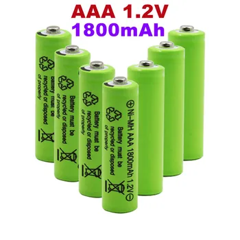 100% чисто нов Оригинален AAA 1800 ма 1,2 На Качествена акумулаторна батерия AAA 1800 mah Ni-MH акумулаторна батерия 1,2 В 3A