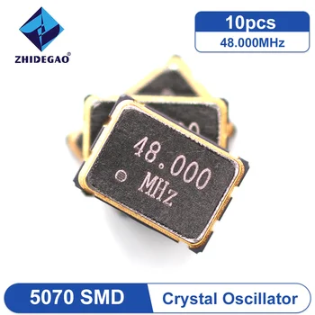 10ШТ 5070 48.000 Mhz 4Pin SMD 50*70 mm 48 м 48.000 Mhz кварцов генератор ZHIDEGAO