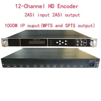 12 Енкодер HDMI-АСИ, многоканален енкодер 1080P, HDMI вход и изход IP/ ASI, енкодер, HDMI-IP