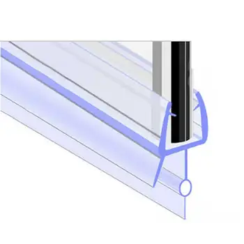 2 елемента 50 см H-образни уплътнителни ленти за стъклени врати на Силиконов каучук на екрана за баня, мерки и теглилки за стъклени врати