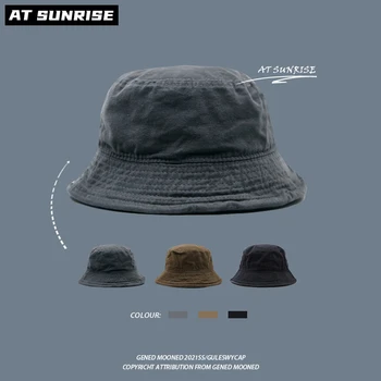 2021 Нова марка black Рибарска шапка-кофа, Унисекс, модни градинска облекло в стил хип-хоп, мъжки и Дамски топло ветрозащитная панама, градинска