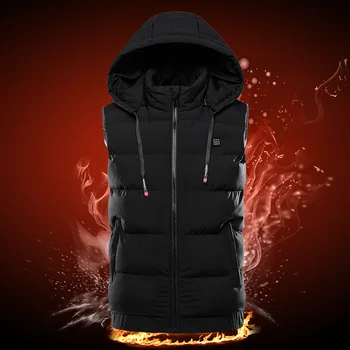 2023 Ново прием, топло мъжко и дамско палто с електрически отопляеми в корейски стил с девет зони USB, памук жилетка със зареждането на корема, топло завъртане