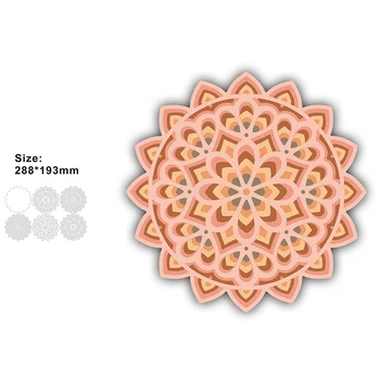 2023-Януари Април Новите Изящни Цветя Поздравителна Картичка-Метална Матрица Капацитет На Рязане