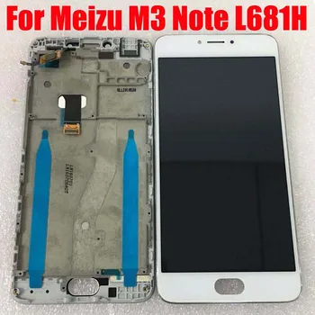 5.5 Да Meizu M3 Note L681H Модул Панел LCD дисплей с сензорен Цифрователем в Събирането На Meizu M3 Note Pantalla Frame