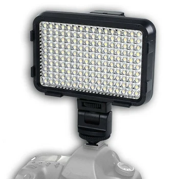 5000 К-5800 K 160 led лампа за видеозаснемане + Батерия F550 + Зарядно за цифров огледално-рефлексен фотоапарат, Canon, Nikon, Pentax DV камера