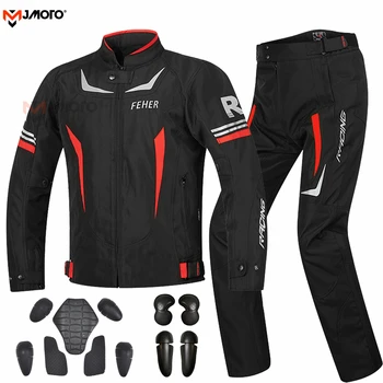 5XL Мотоциклетът яке, костюм за мъже, Chaqueta, мото яке, брони, панталони за езда, мотокрос, комплект мотозащиты, Колоездене, четири сезона