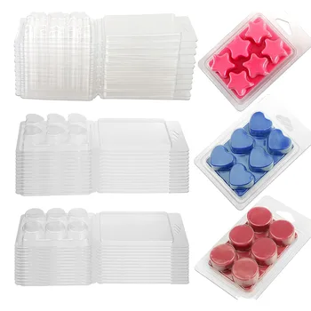 60 опаковки восъчни контейнери-6 празни пластмасови восъчни форми с кухини-clamshells за тарталеток.