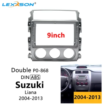 9-Инчов автомобили панел за Suzuki Liana 2004-2013 Инсталиране на стереопанели на арматурното табло с двоен DIN радио, DVD-рамка, комплект адаптери за монтаж