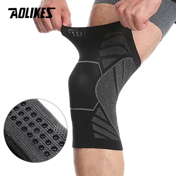 AOLIKES 1 бр. разтеглив коленете найлонови спортни фитнес наколенник фитнес съоръжения капачката на коляното Orthez джогинг, баскетбол, волейбол подкрепа