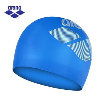 Arena 100% Чист силикон водоустойчив шапка за плуване, шапки за плуване унисекс за дълга коса ARN-6400E