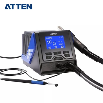ATTEN GT-8102 1000 W Интелектуална Поялната Станция с Горещ Въздух с Висока Мощност С Вакуумна Дръжка За Разпояване Заваряване Инструмент За Горещ Въздух Пистолет