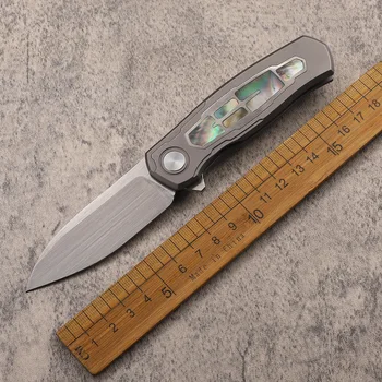 Baoyou Нов тип TC4 Титановая дръжка 20CV нож за къмпинг, лов, оцеляване, EDC, инструмент за събиране на ножове